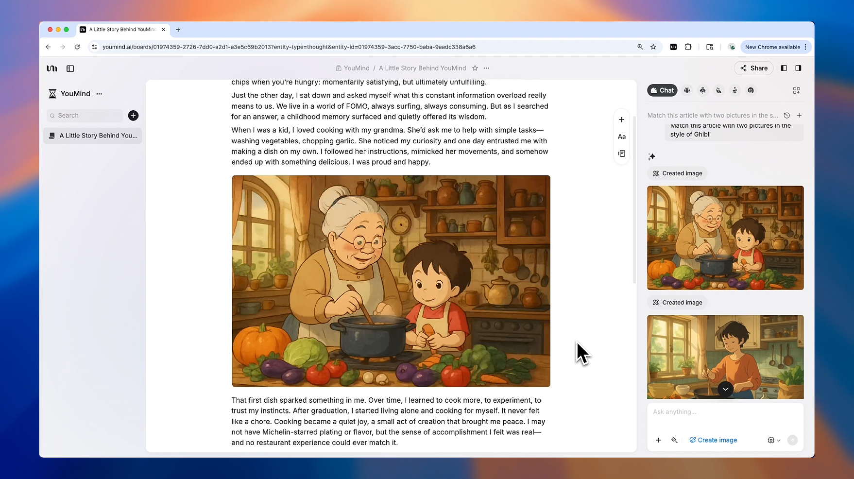Añadir imágenes de Ghibli a los artículos